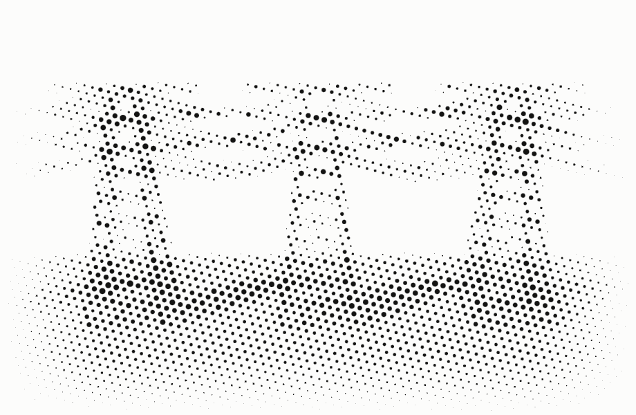 Transmission grid, rendered as a halftone field